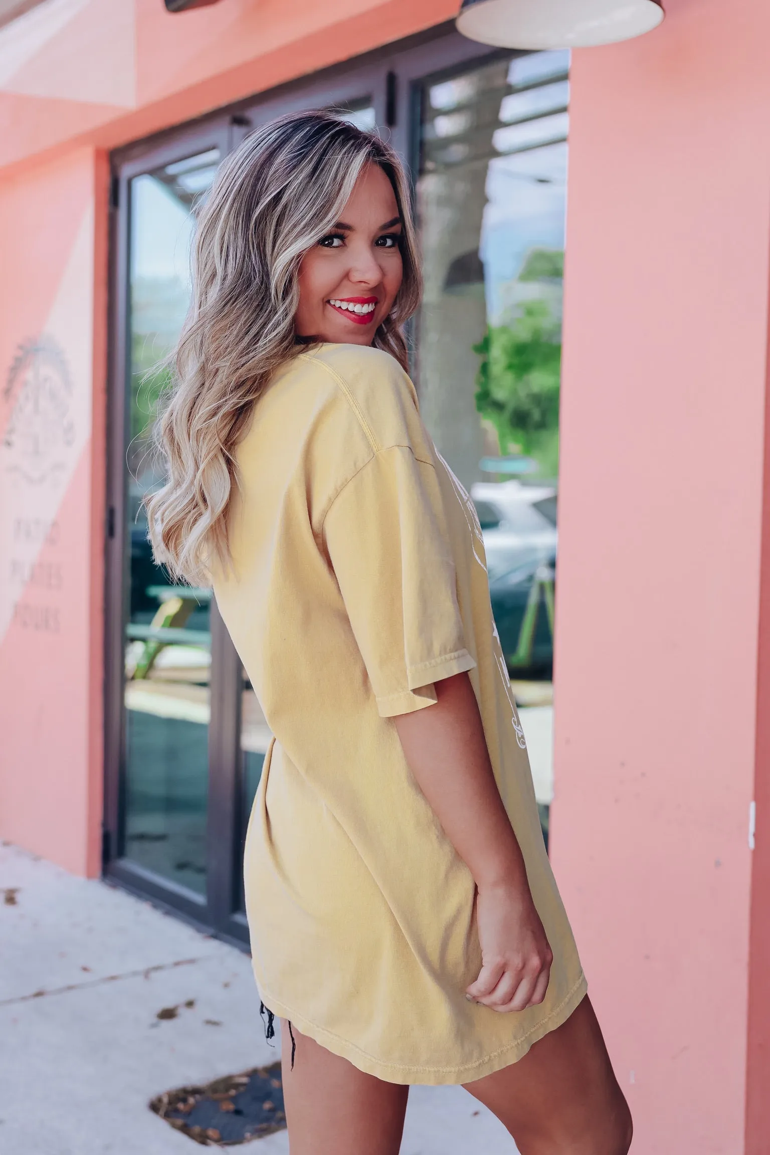 Nashville Music City Graphic Tee - Mustard