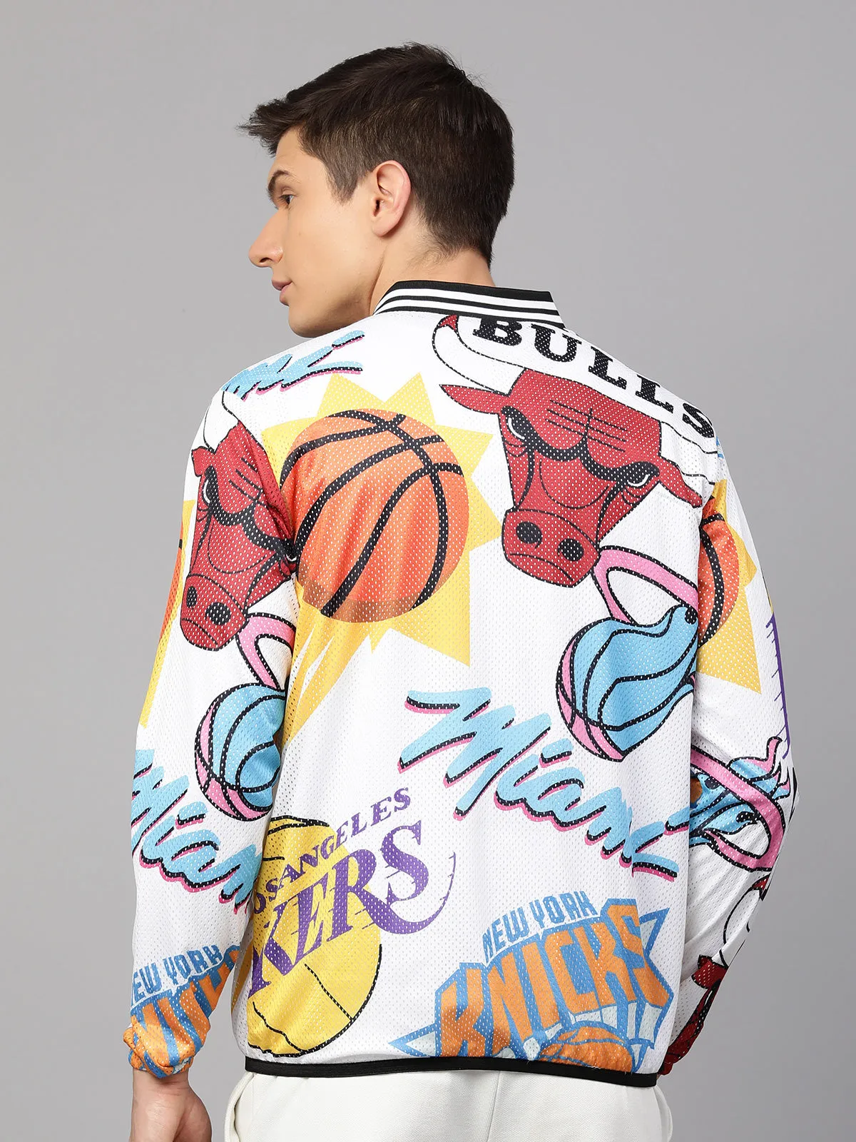 NBA: Logo Mash Lightweight Bomber Jacket