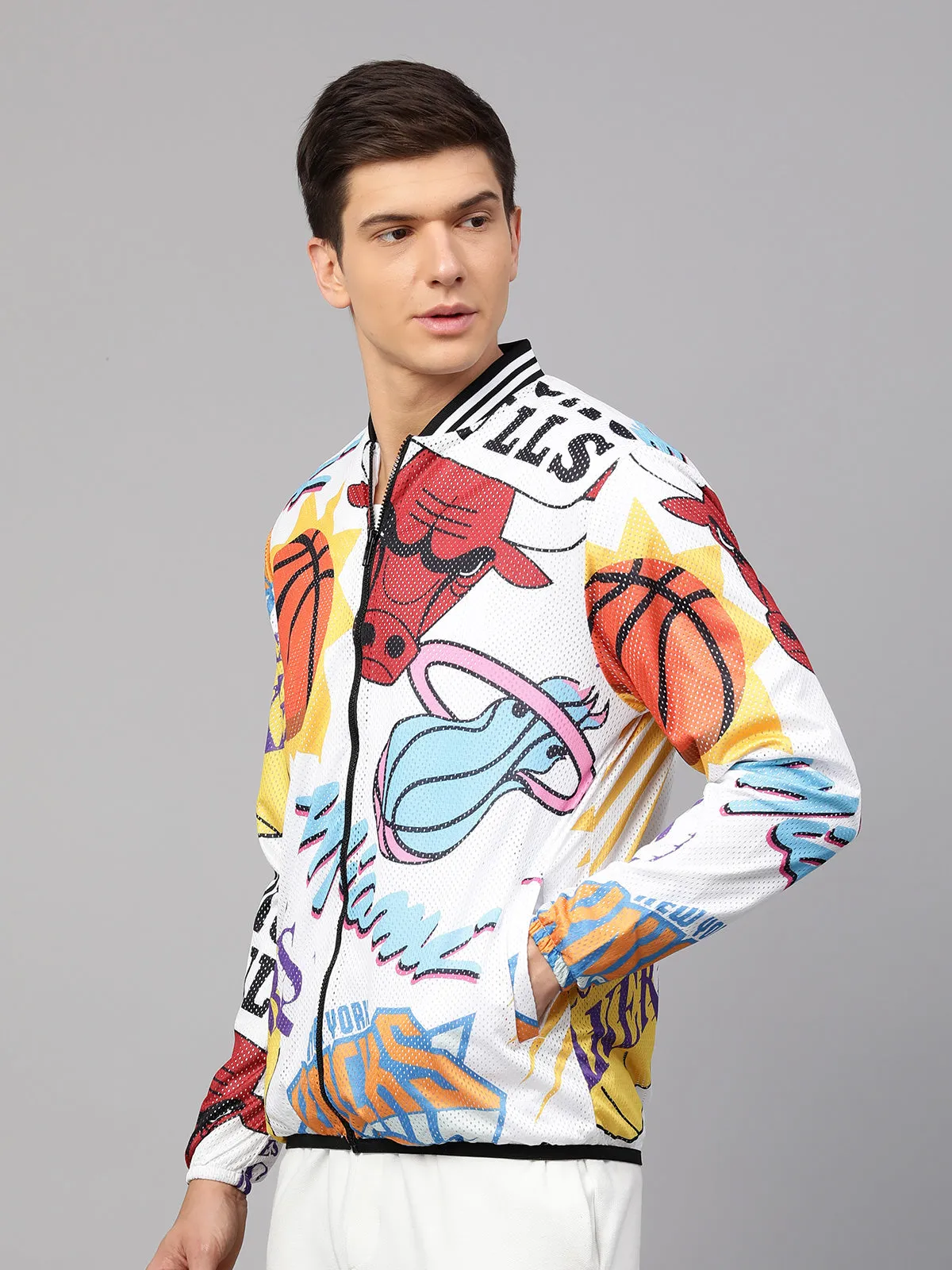 NBA: Logo Mash Lightweight Bomber Jacket