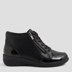 NEONNE W - BLACK-BLACK PATENT-LEATHER
