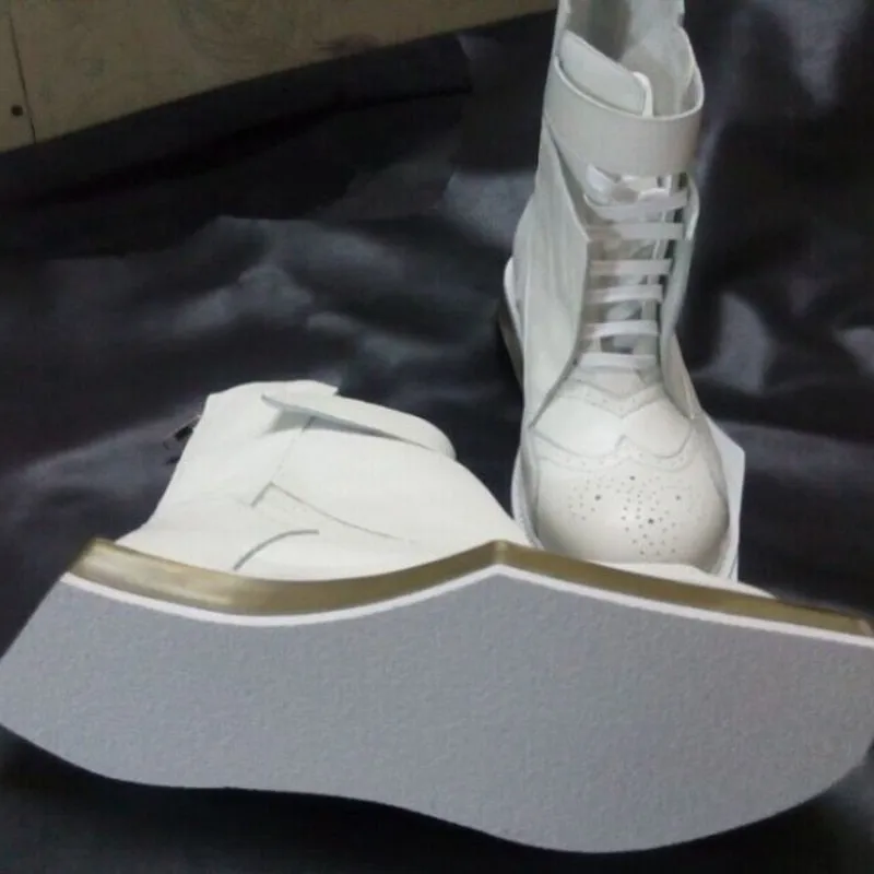 New Fashion Runway Genuine Leather Ankle Boots Men