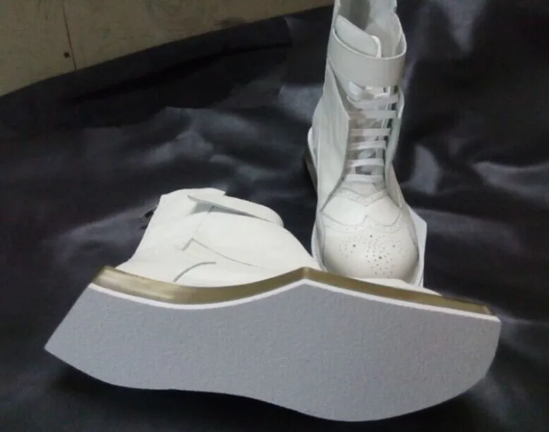 New Fashion Runway Genuine Leather Ankle Boots Men