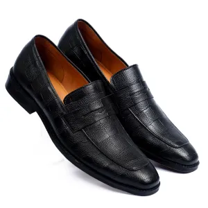 NICHE Crisp Black Croc Pattern Loafers