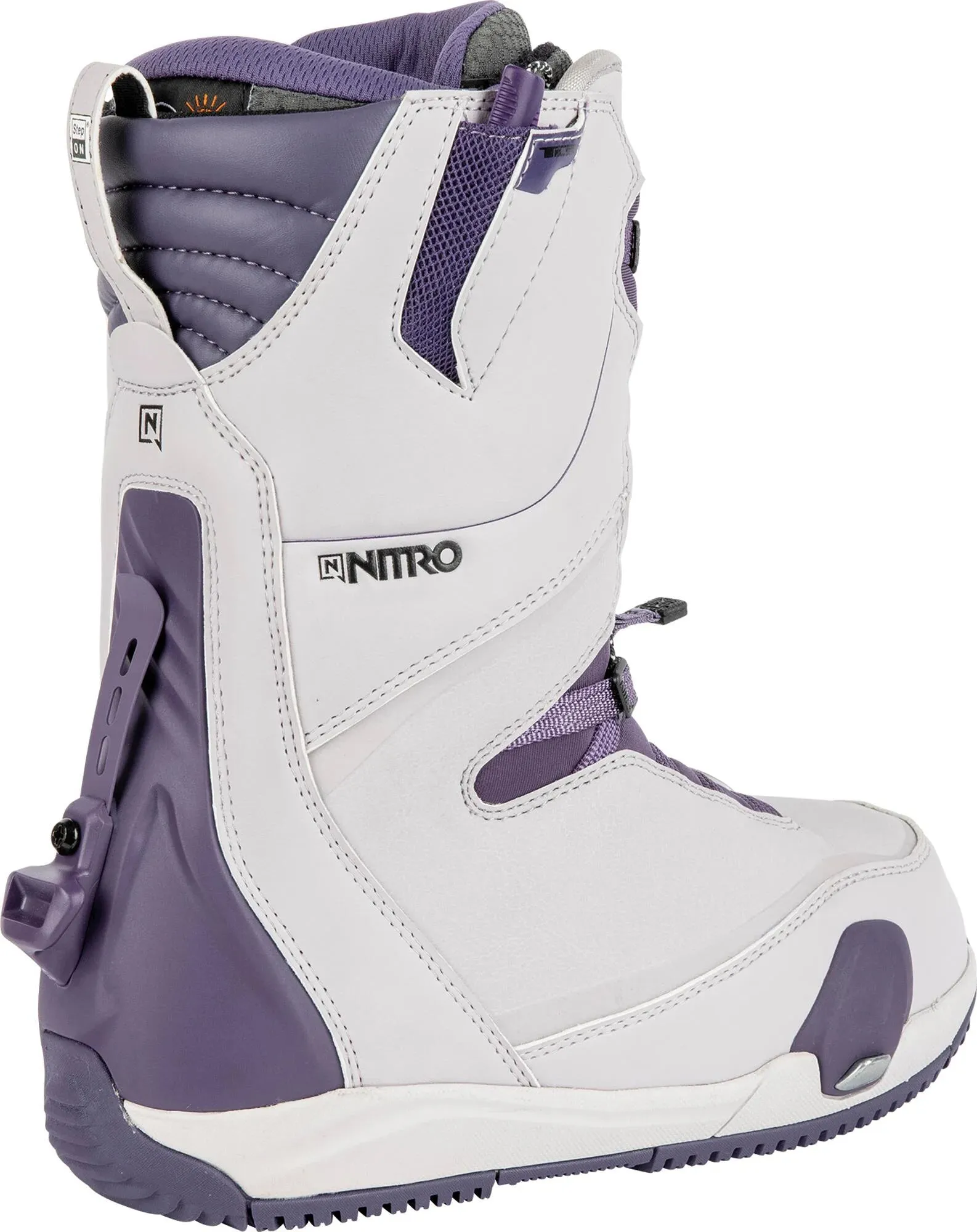 Nitro Cave TLS Step On Womens Snowboard Boots Lilac / Purple