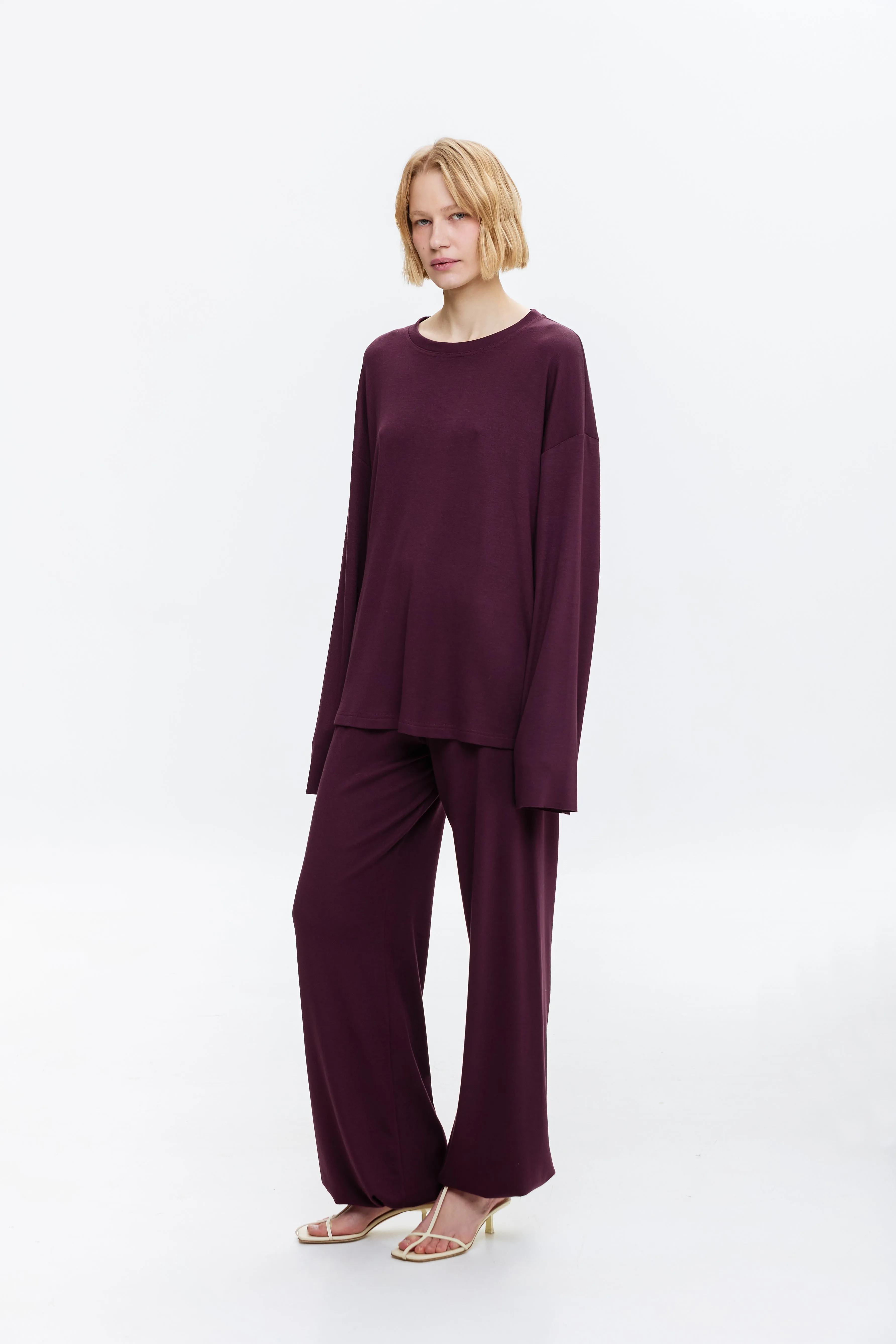 Noa Pants in Plum