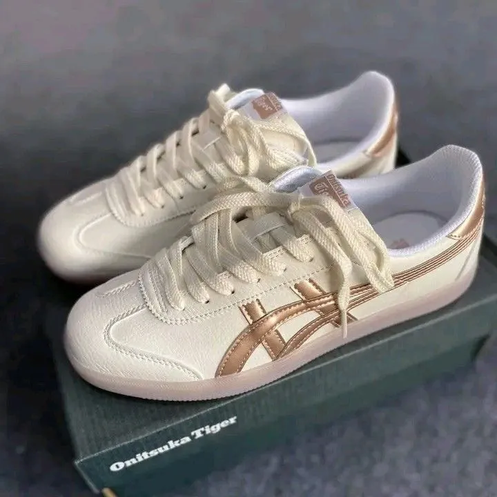 Onitsuka Tiger Asics Sneakers Woman 1183C095 Beige & Gold