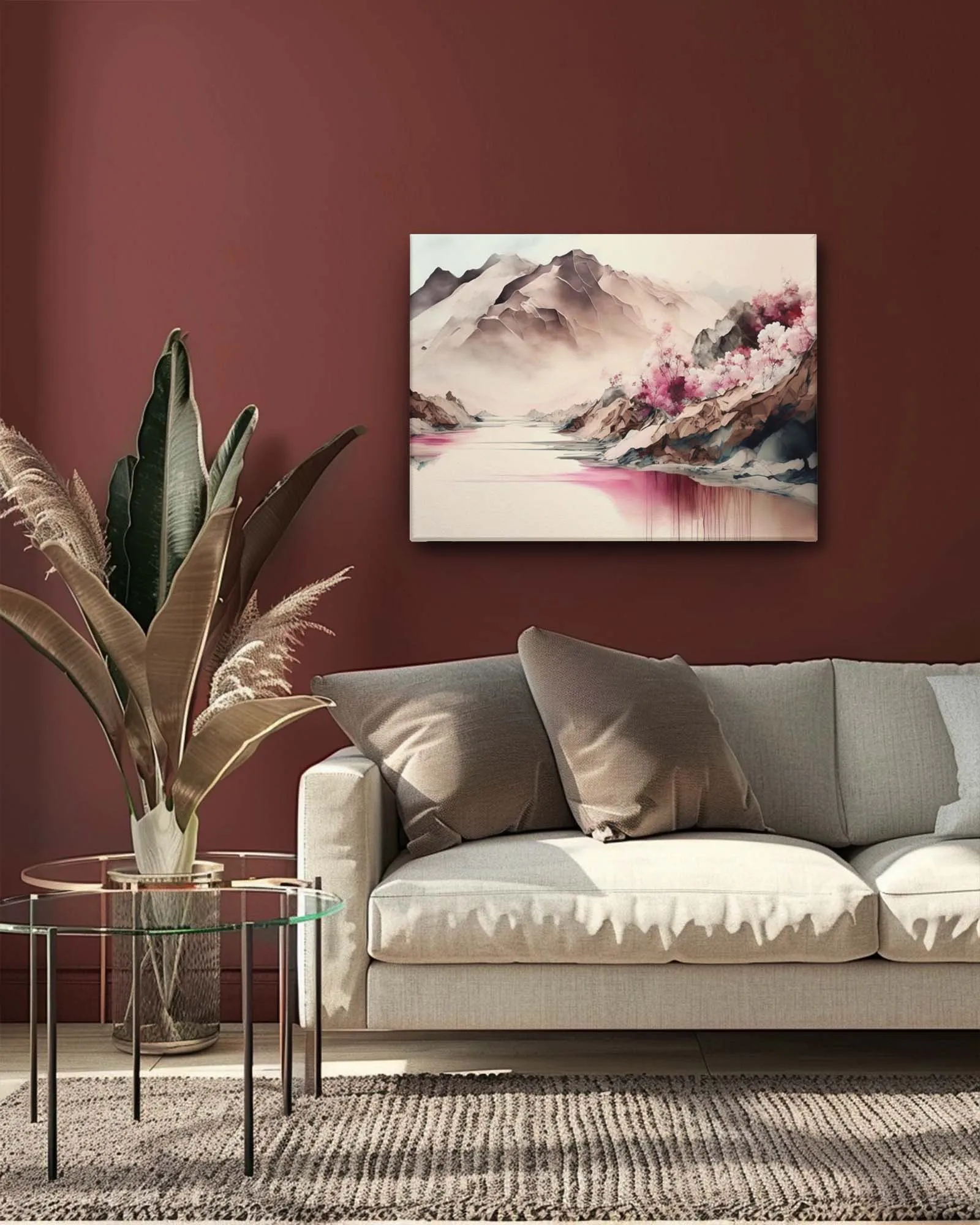 Pastel Peaks canvas art