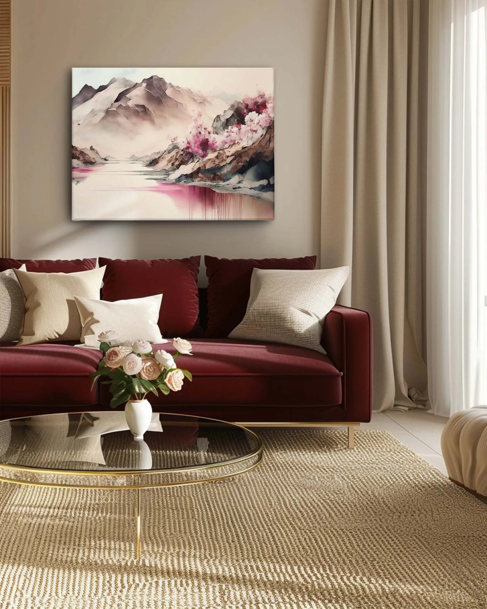 Pastel Peaks canvas art