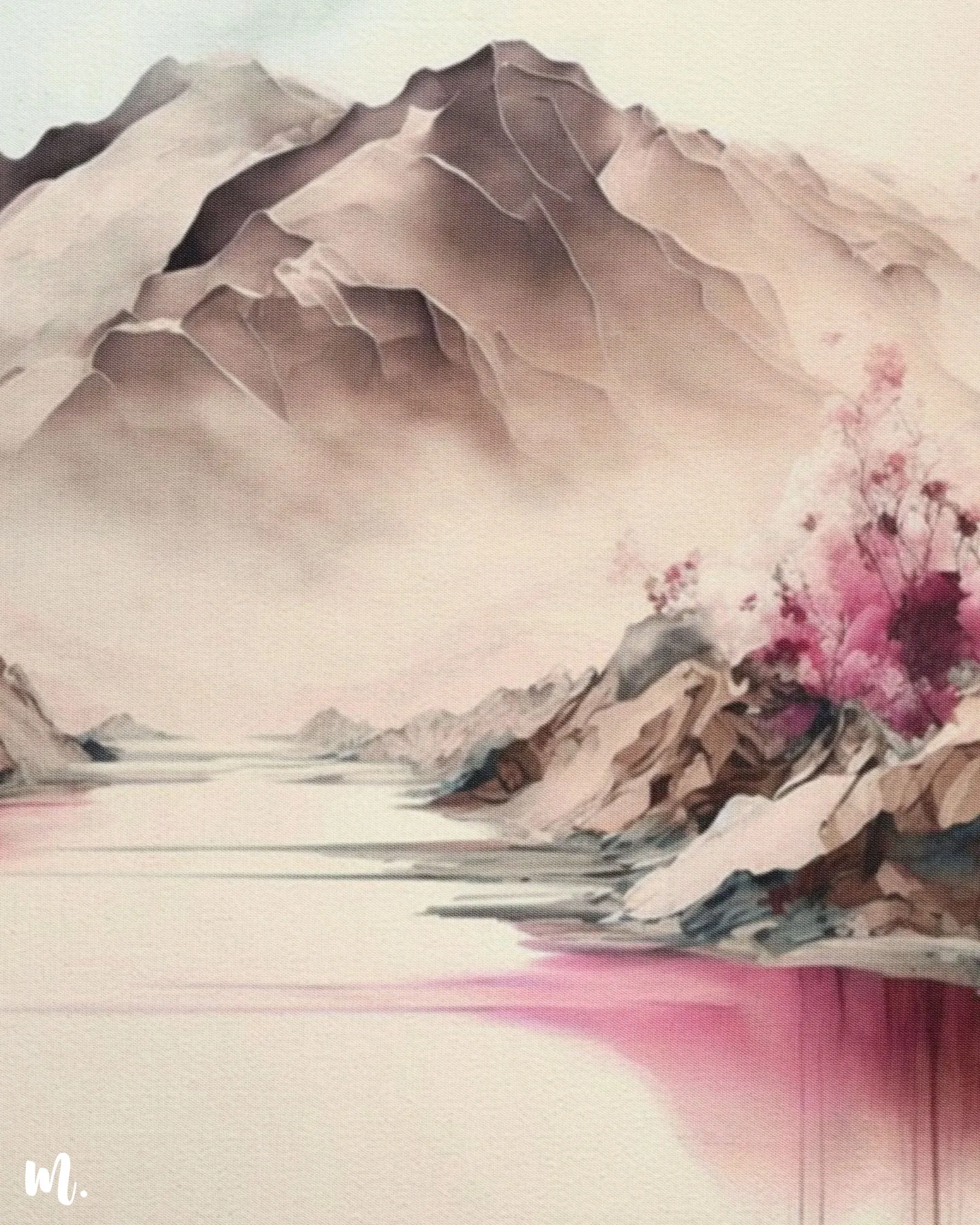 Pastel Peaks canvas art