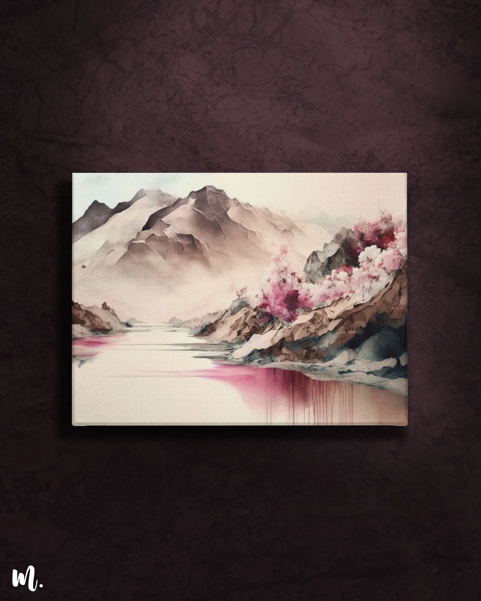 Pastel Peaks canvas art