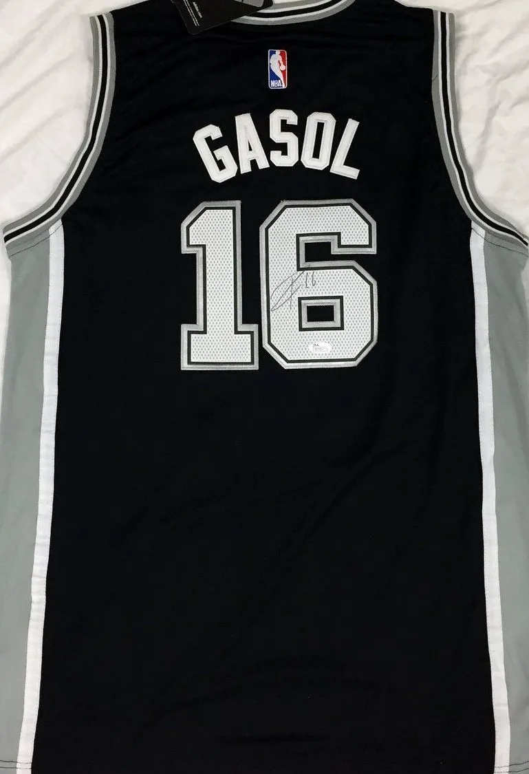 Pau Gasol Signed Autographed San Antonio Spurs Basketball Jersey (JSA COA)