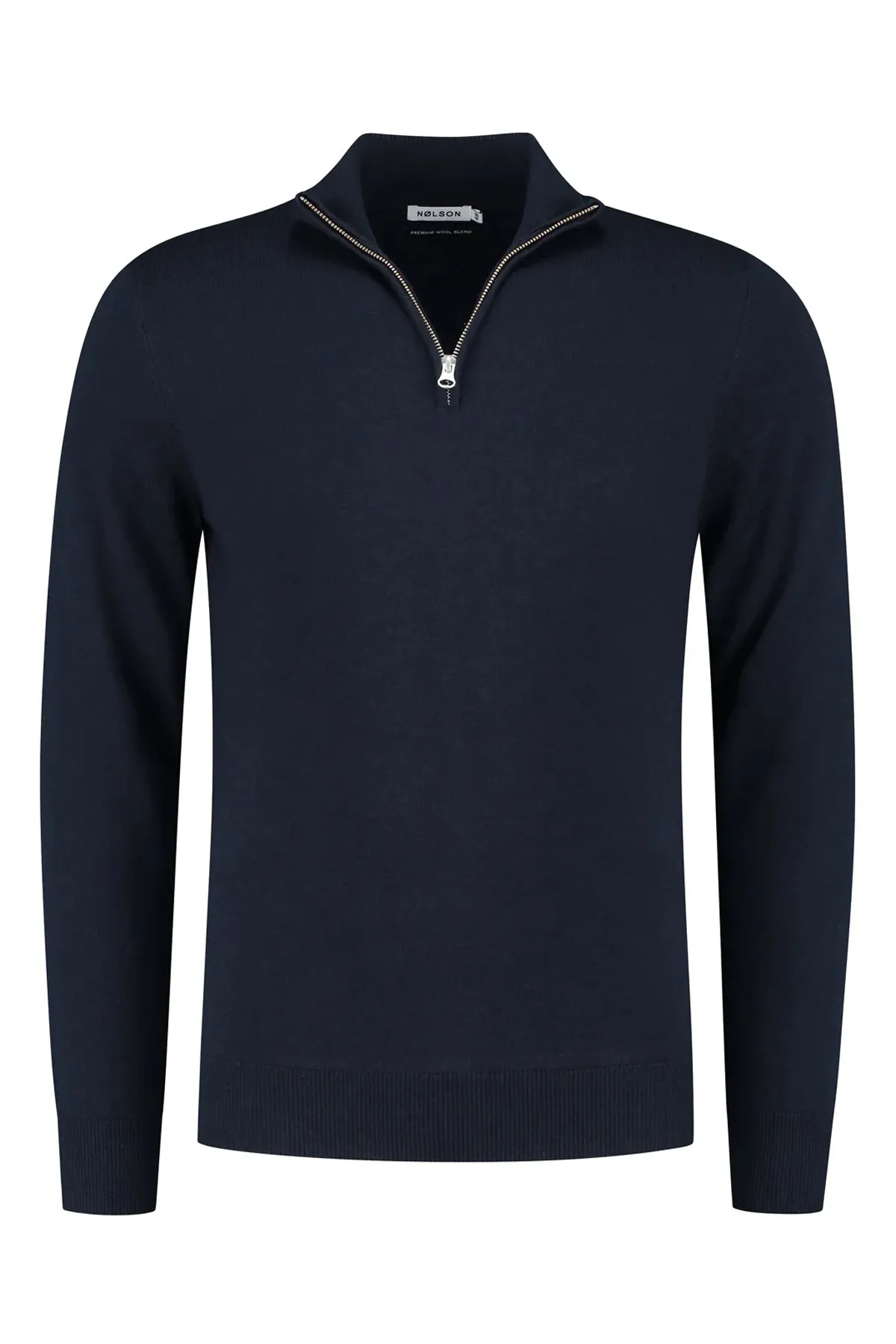 Quarter-zip Dark Blue Sweater