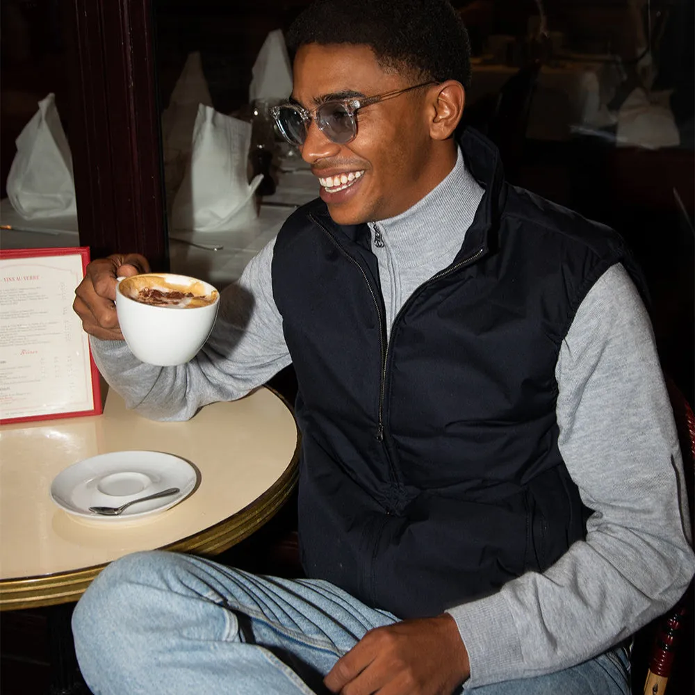 Quarter-zip Grey Sweater