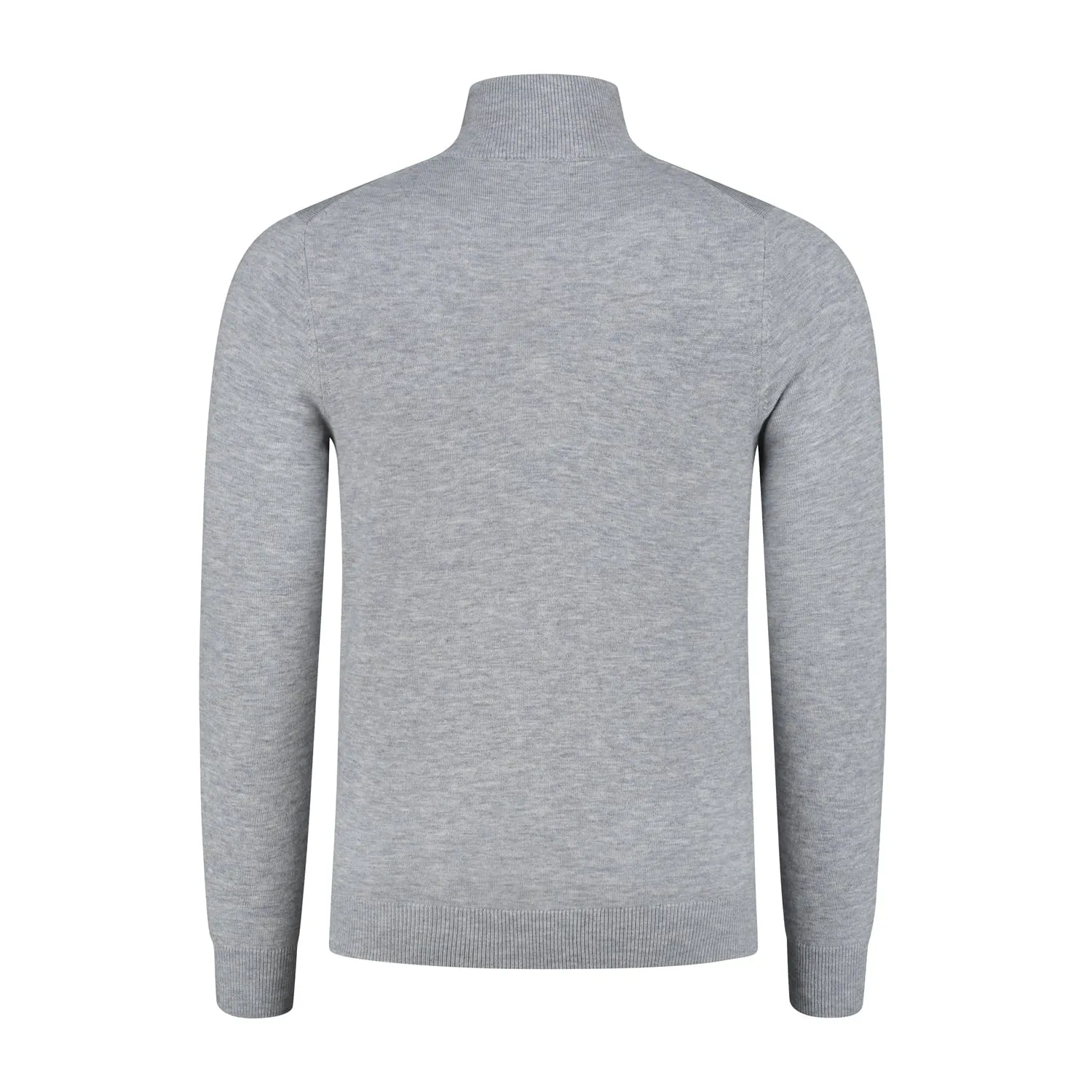 Quarter-zip Grey Sweater
