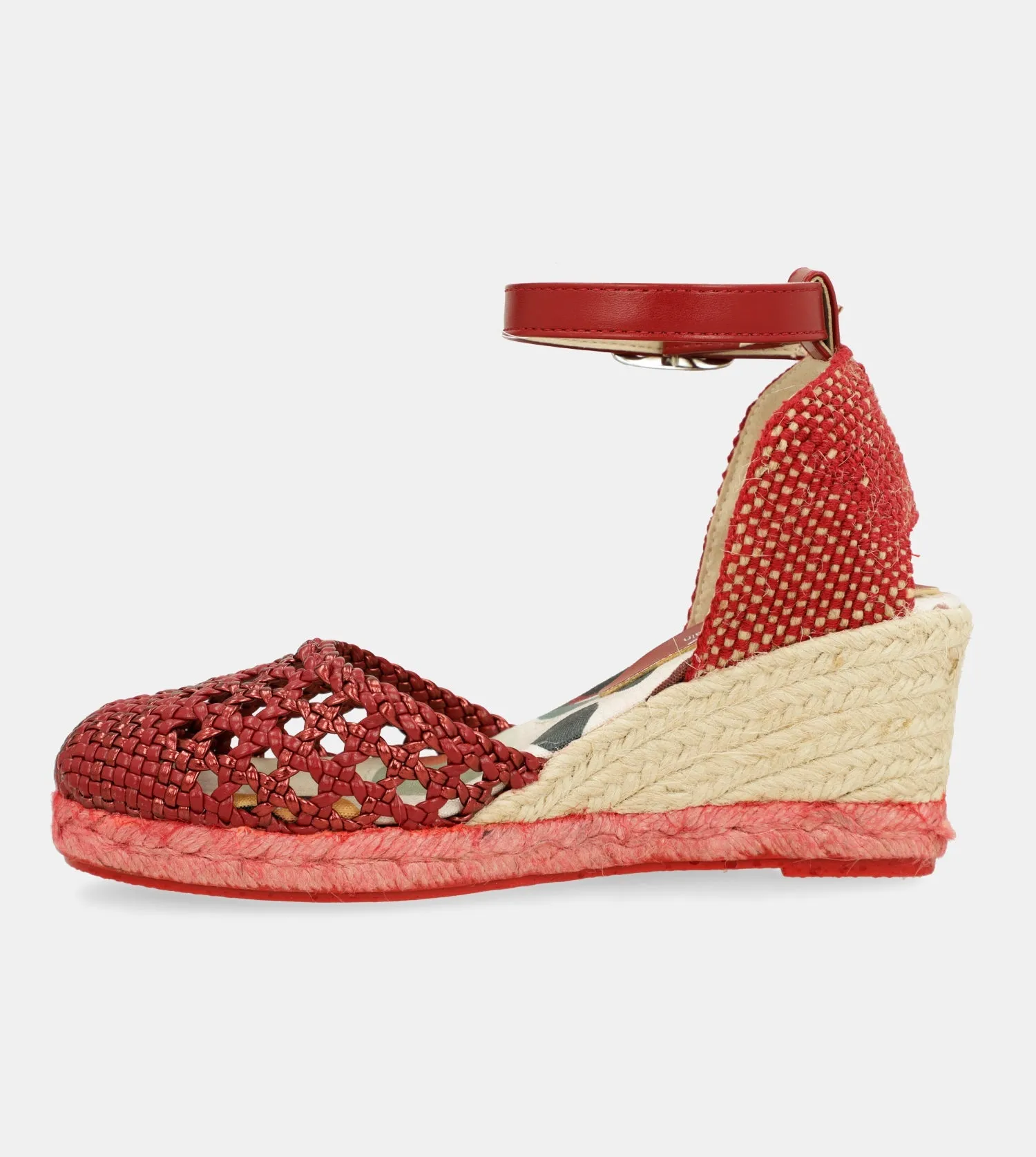 Red wedge sandals Alma
