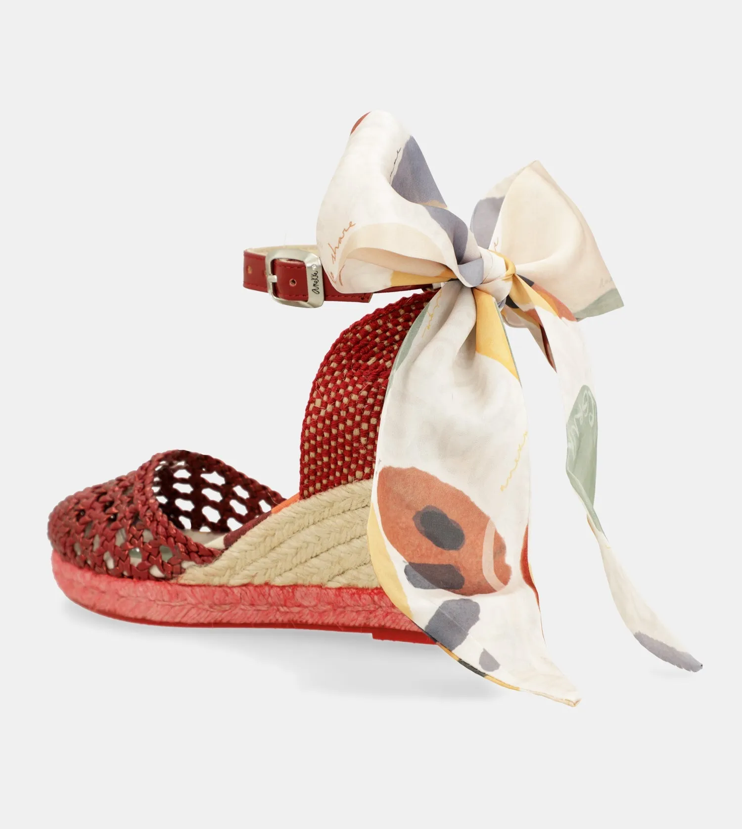 Red wedge sandals Alma