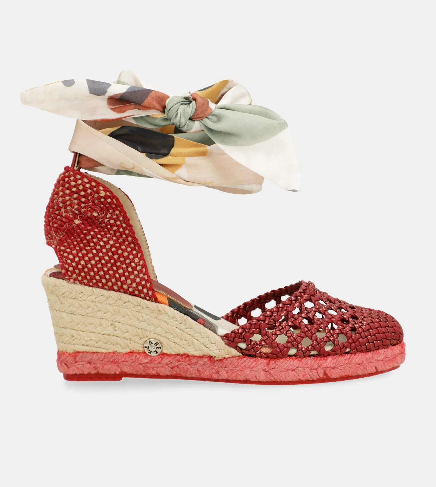 Red wedge sandals Alma