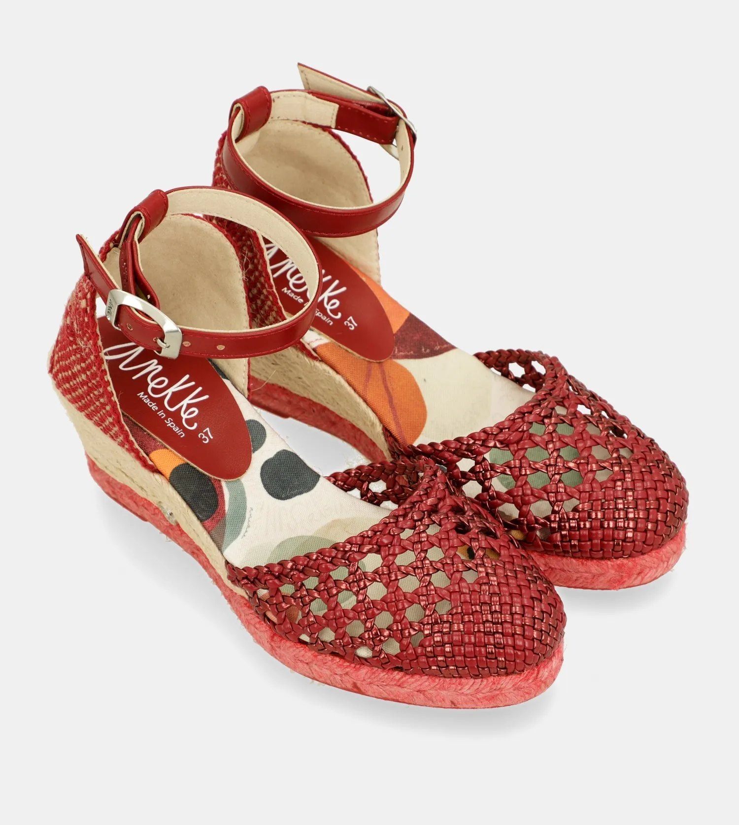 Red wedge sandals Alma