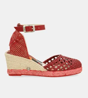 Red wedge sandals Alma