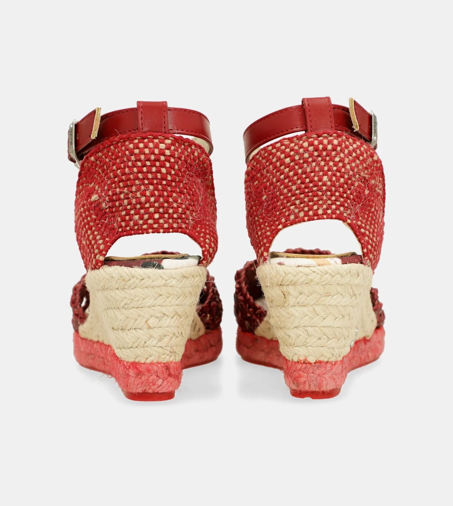 Red wedge sandals Alma