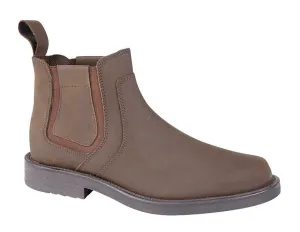 Roamers M556B Mens Crazy Horse Chelsea Boots