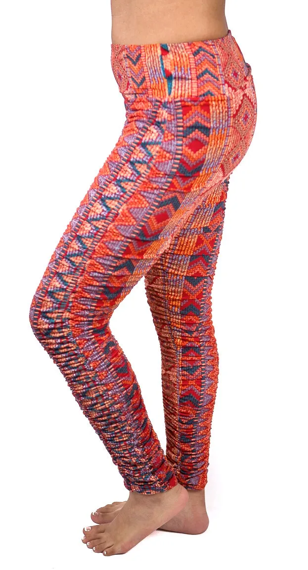 Ruched Print Legging