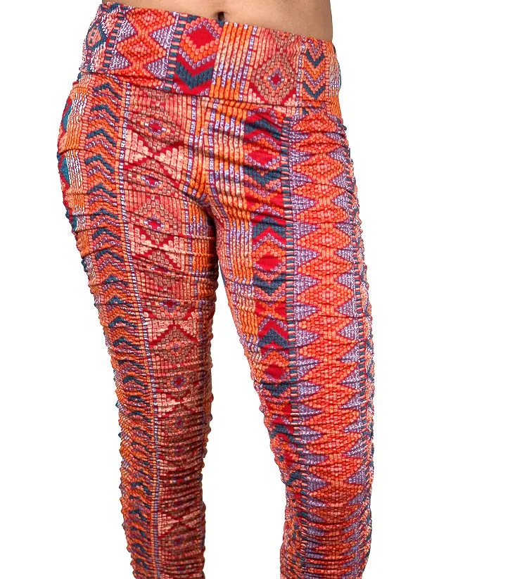 Ruched Print Legging