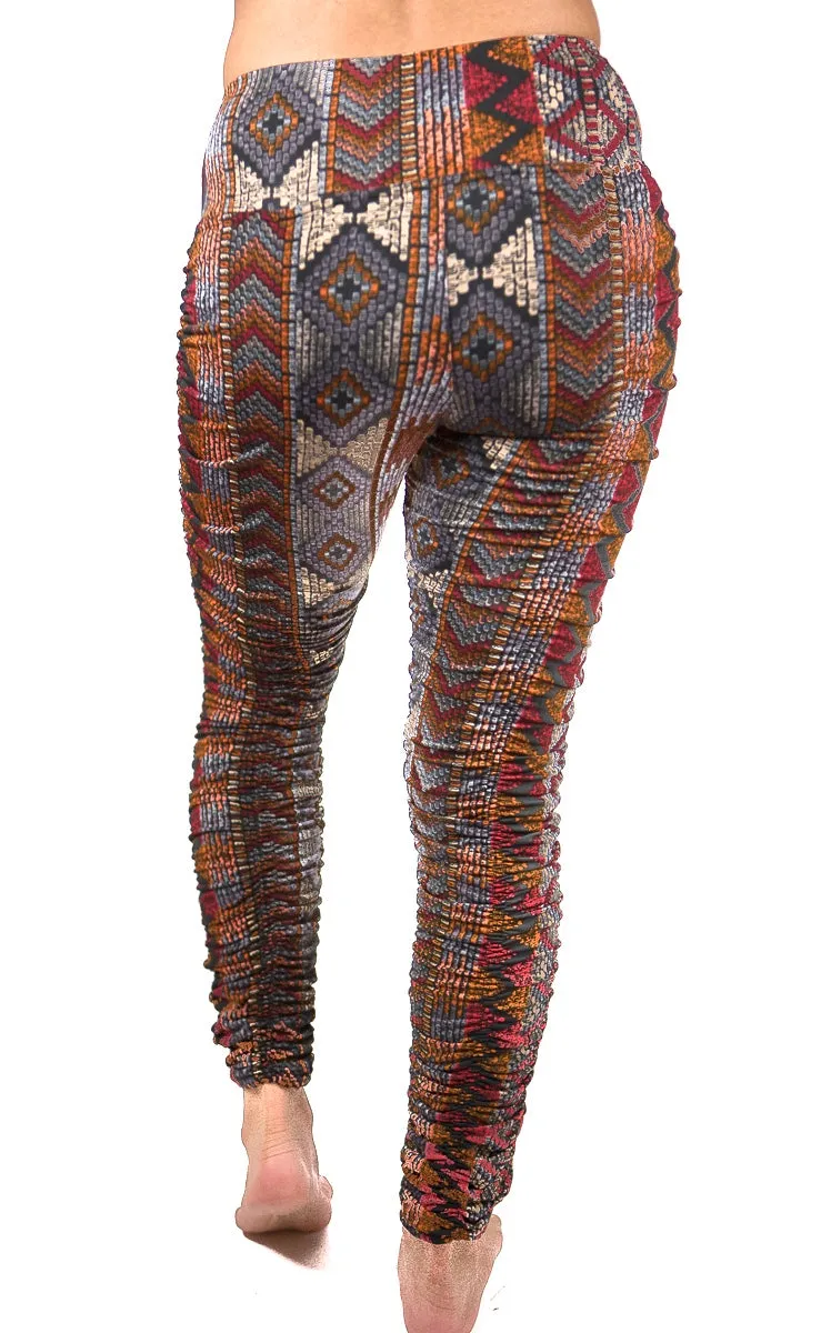 Ruched Print Legging
