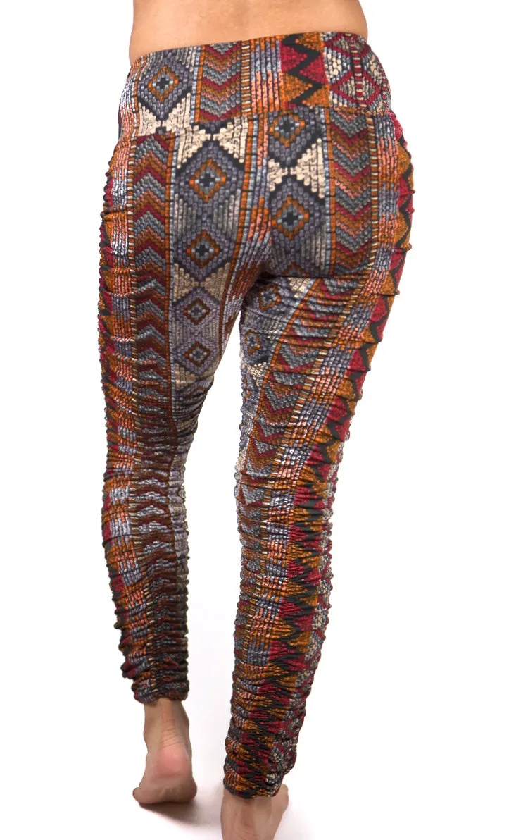 Ruched Print Legging