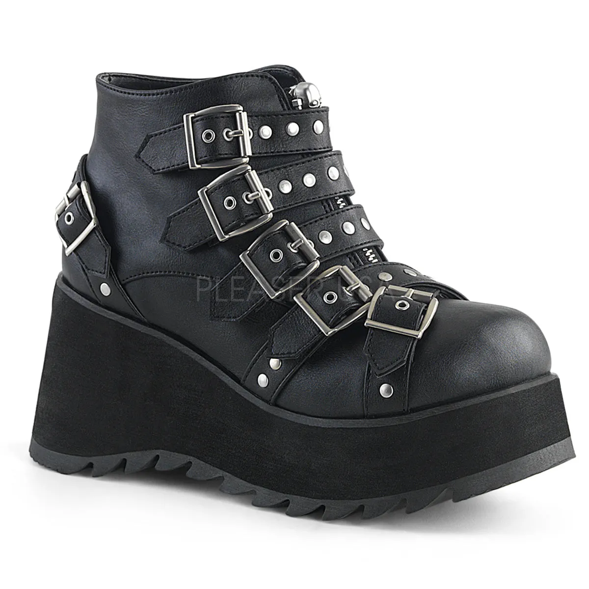 SCENE-30  Black Vegan Leather