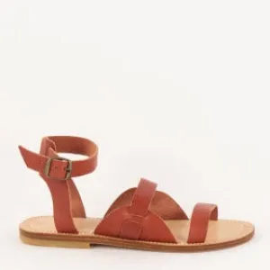 Sessun EOS Spartiate Sandals Leather Brandy