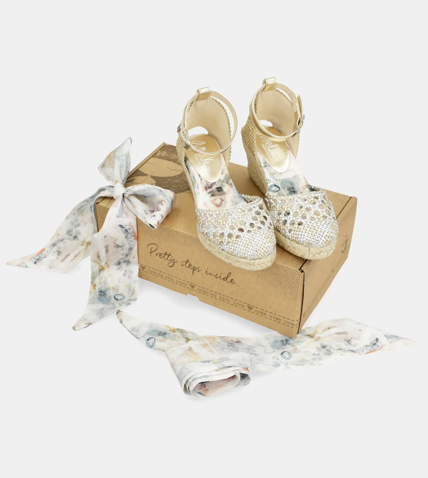 Silver wedge sandals Memories