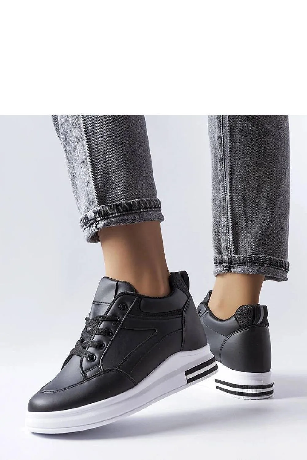 Stylish black sneakers