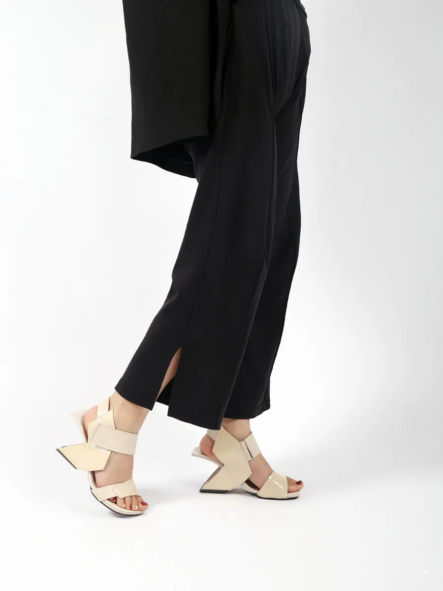 Tash Slingback Beige Leather Heel