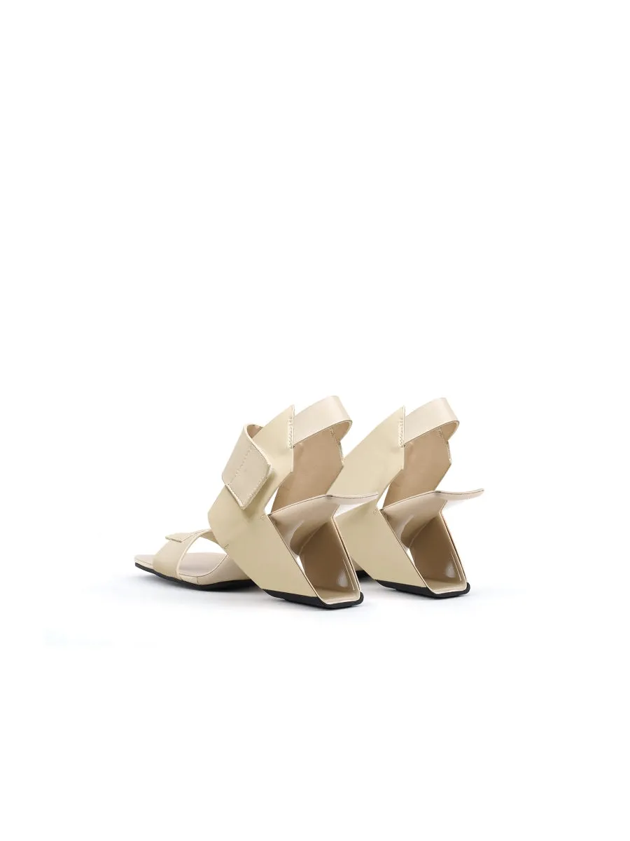 Tash Slingback Beige Leather Heel