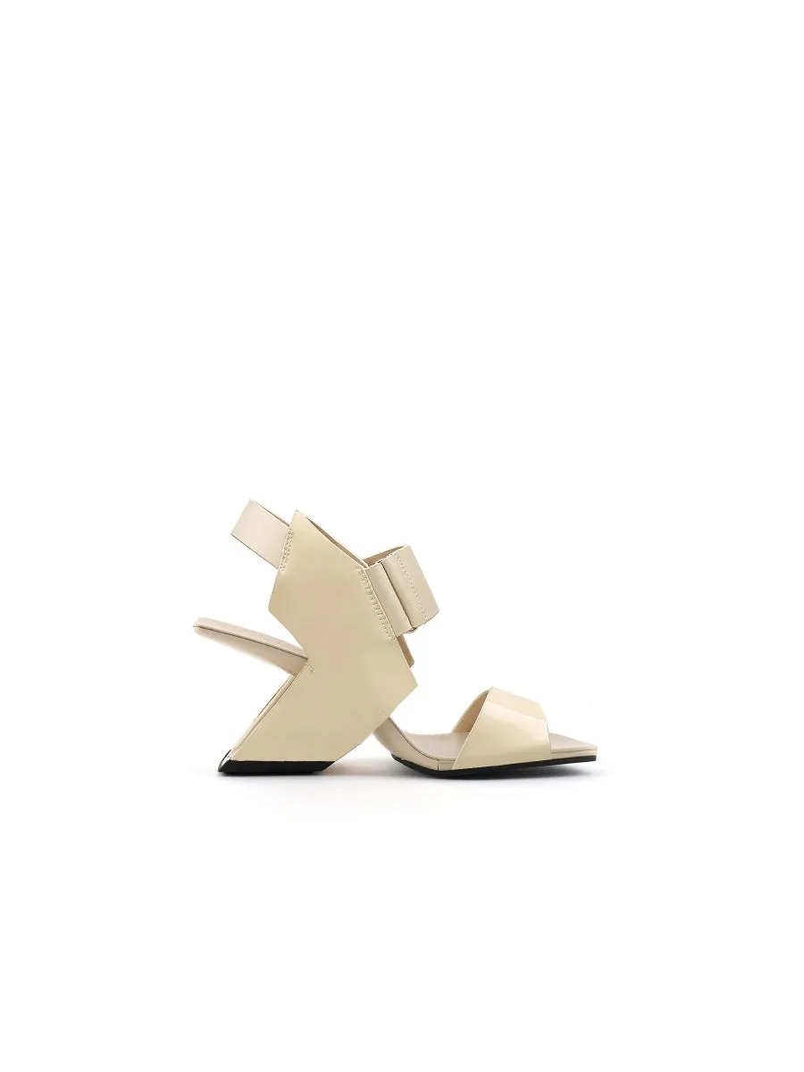 Tash Slingback Beige Leather Heel