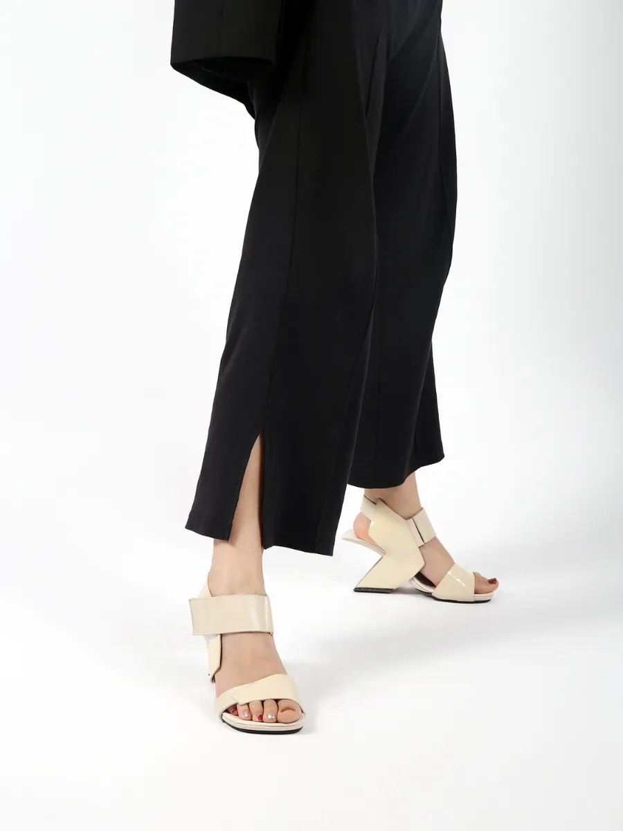 Tash Slingback Beige Leather Heel