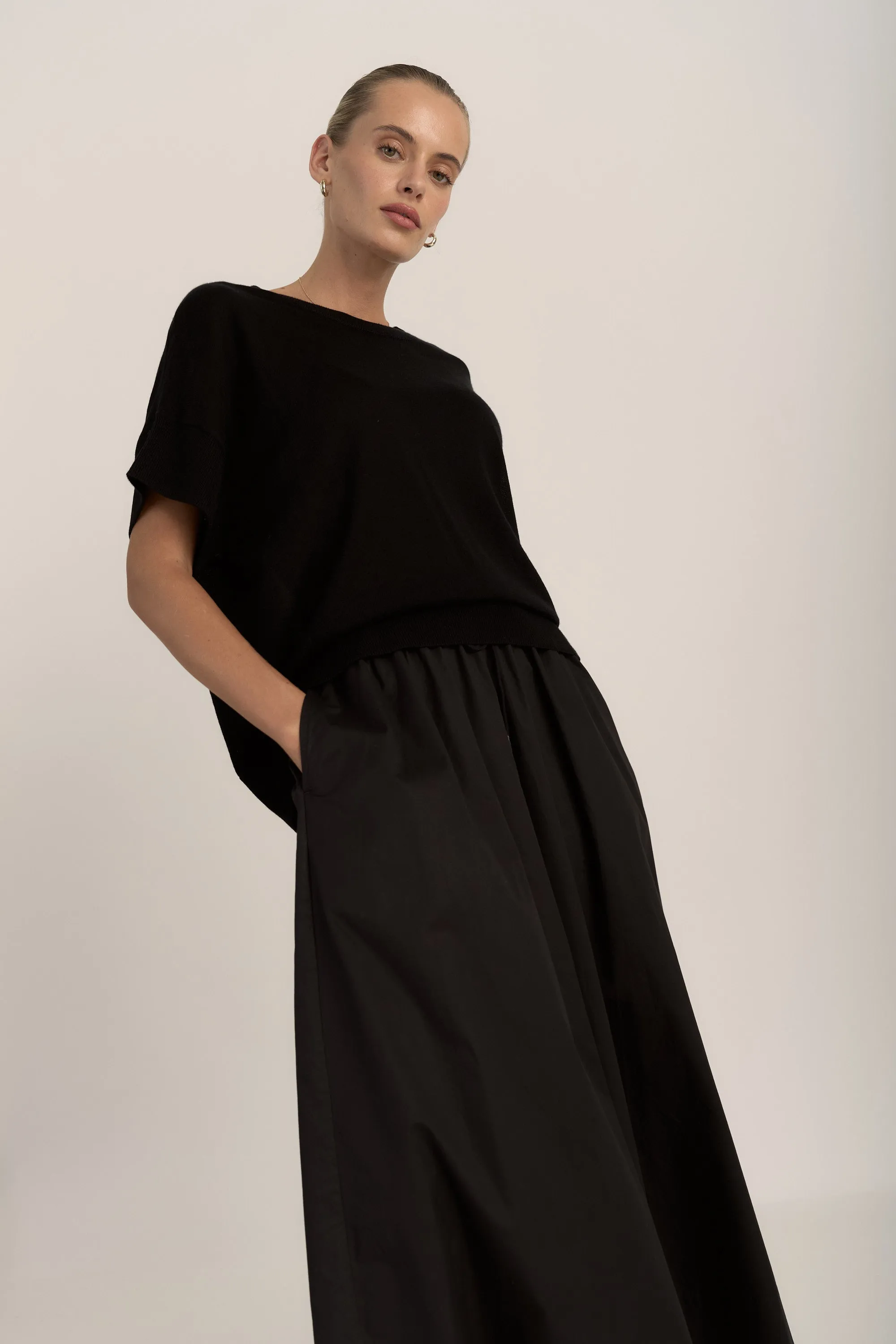 The Merino Silk Knit Tee