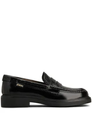 Tod's brogue-trim leather loafers