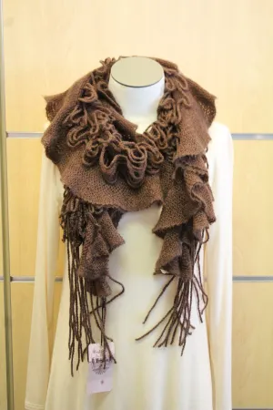 Treska | Wrap Sweater Scarf Brown