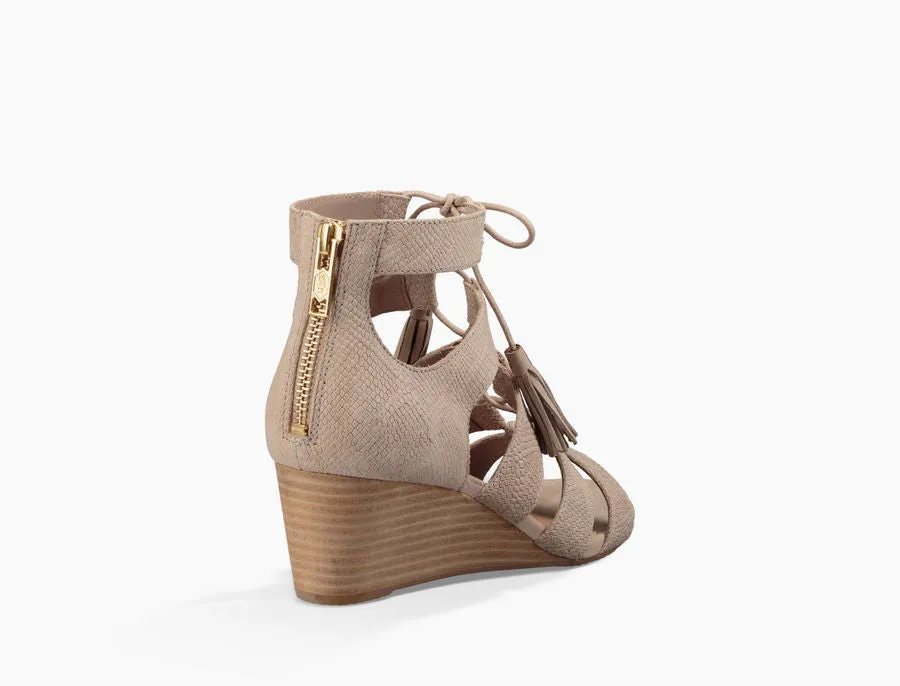 UGG Australia Women's Yasmin Snake Wedge | Horchata
