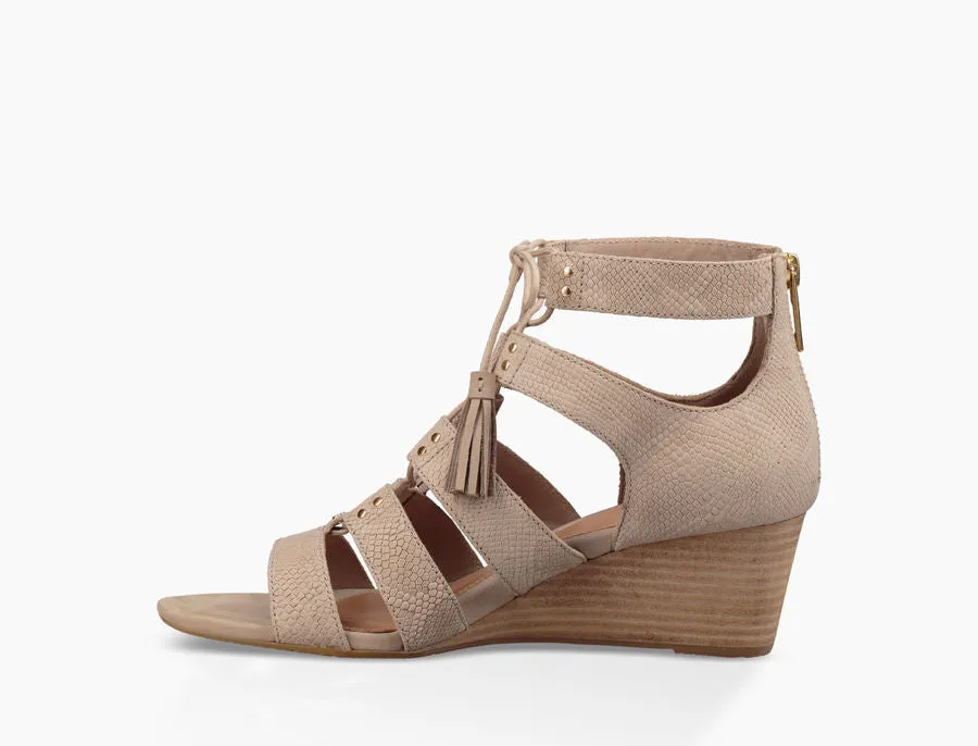 UGG Australia Women's Yasmin Snake Wedge | Horchata