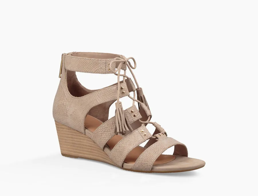 UGG Australia Women's Yasmin Snake Wedge | Horchata