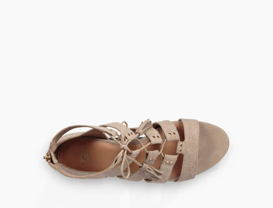 UGG Australia Women's Yasmin Snake Wedge | Horchata