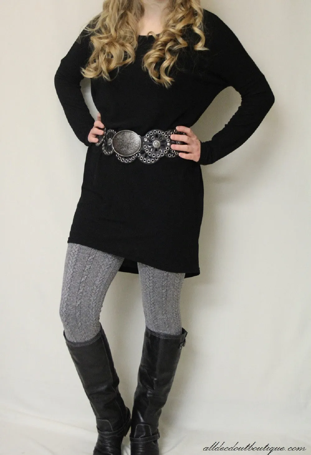 Umgee | Sweater Tunic Black