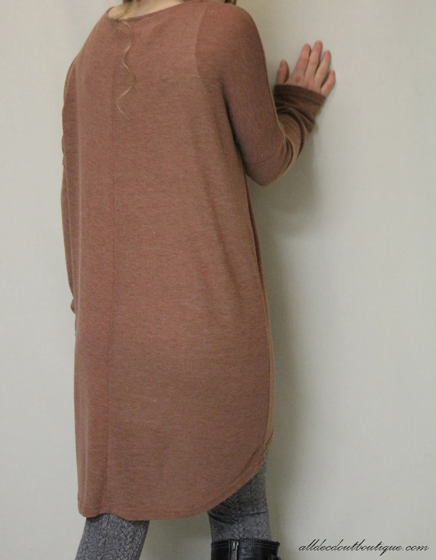 Umgee | Sweater Tunic Brick