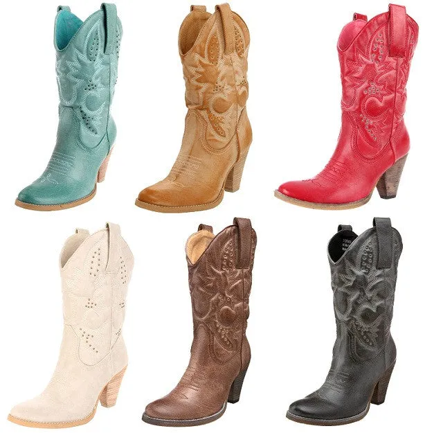 Very Volatile | Denver Cowgirl Boot Aqua Blue