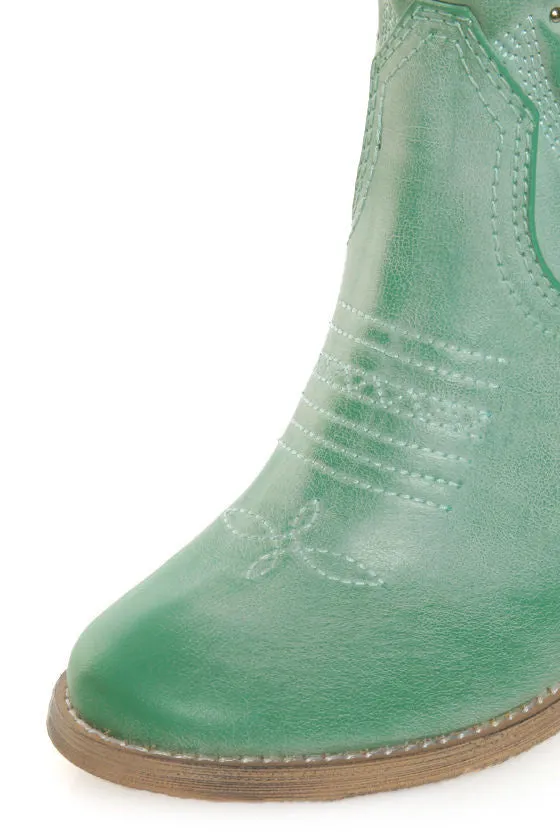 Very Volatile | Denver Cowgirl Boot Aqua Blue