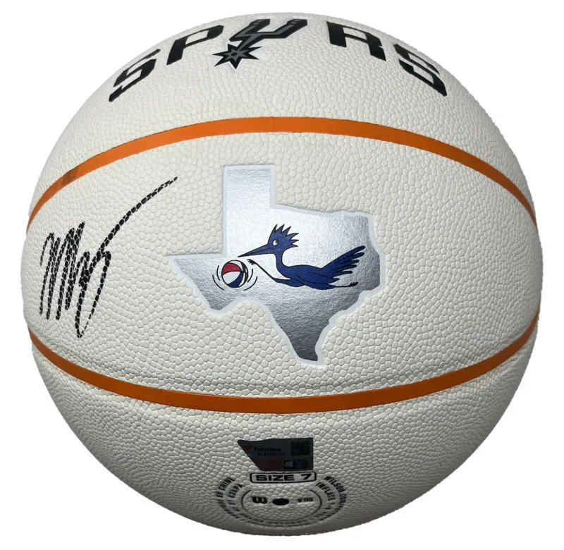 Victor Wembanyama Autographed Spurs White City Edition Basketball Fanatics