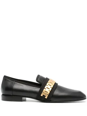 Victoria Beckham Mila chain-link leather loafers